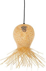 Keleti kültéri függőlámpa bambusz 3-lámpás IP44 - Carlos