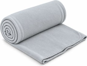 Fleece pléd FLEORA, ezüstszínű Méret: 200 x 220 cm