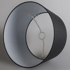 Modern lógólámpa fehér fekete árnyékolóval 45 cm - Pendant