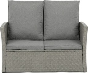 Kerti ülőgarnitúra, polyrattan, szürke, AZS-A1523 GREY