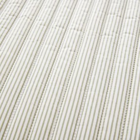 Zöld steppelt ágytakaró 220x230 cm Stripe – Catherine Lansfield