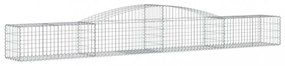 íves horganyzott vas gabion kosár 400x50x40/60 cm