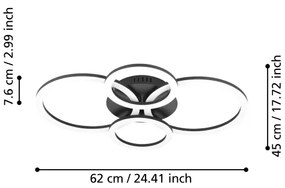 Eglo 31769 - LED Dimmelhető mennyezeti lámpa PARRAPOS-Z LED/41W/230V