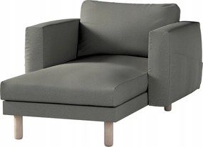 Dekoria Norsborg sezlon huzat Ikea karfával, szürke