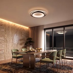 BRILAGI - LED dimmelhető mennyezeti lámpatest FLARE LED/84W/230V 47x51 cm fekete + távirányító