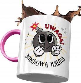 Rózsaszín Bögre Kalina Feleség Barátnő Nyomtatott Fotóval