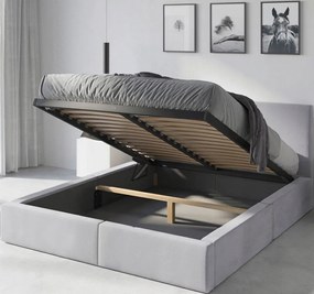 Ágy 160x200 Kárpitozott Hilton emelhető ágyrács