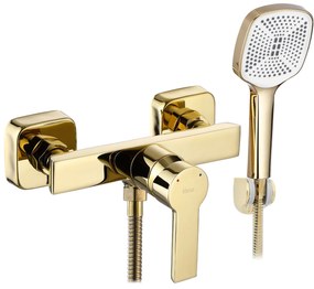 Rea Argus, zuhanycsap kézi pontzuhany készlettel, arany fényes, REA-B6408