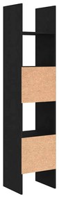 Könyvespolc Musta tammi 40 x 35 x 180 cm Faanyag
