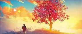 Egy fa képe a dombon (120x50 cm)
