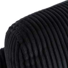 Dönthető fotel fekete kordbársony, TORRES