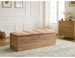 Világos rózsaszín-natúr színű pad Kumo – Bobochic Paris