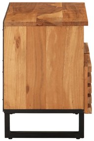 tömör akácfa TV-szekrény 70 x 34 x 46 cm