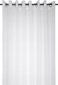 Fehér Gurulós Függöny Fémes Díszítéssel 300 x 260 cm