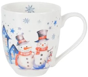 Karácsonyi hóemberes porcelán nagy bögre 1000 ml díszdobozban Snowman