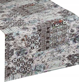 Dorit futópad 35x180 cm fehér dekoratív abrosz Glamour Boho asztalra