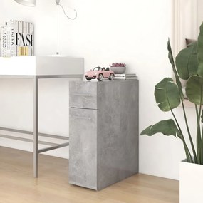 betonszürke szerelt fa patikaszekrény 20 x 45,5 x 60 cm