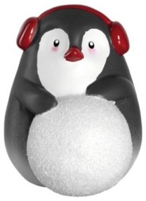 LEONARDO CALDO pingvin figura 15cm fülvédővel