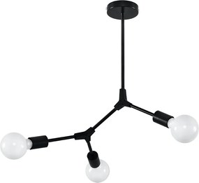 SOLLUX SL-0708 PLATO Glamour Csillár Fekete E27 IP20