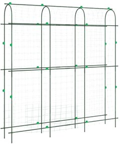 2 db U-alakú acél kerti rács kúszónövényekhez