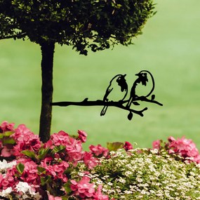 Bird fém kerti dísztárgy, fekete, 50×20 cm – TR565TNL1304