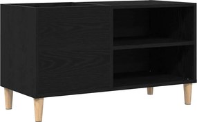 vidaXL Hanglemez szekrény Musta tammi 84,5 x 38 x 48 cm Faanyag