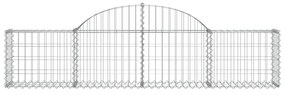 12 db íves horganyzott vas gabion kosár 200x30x40/60 cm