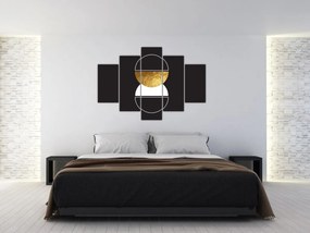 Kép - Absztrakció arany és fekete N⁰2 (150x105 cm)