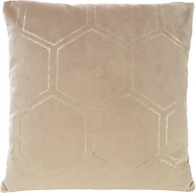 Párnahuzat 45x45 bézs arany méhsejt