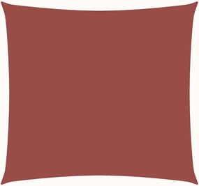 Terrakotta négyzet alakú oxford-szövet napvitorla 3 x 3 m