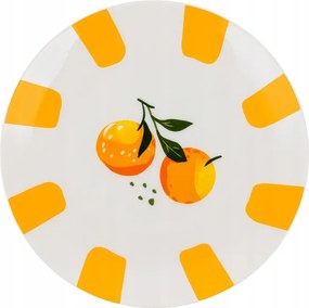 Desszert porcelán tányér 20cm tavaszi narancs Oranssi Florina