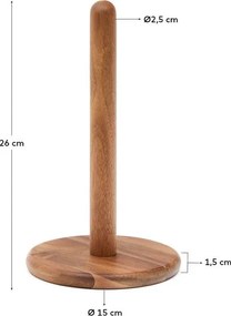Natúr színű fa papírtörlő tartó ø 15 cm Nukha – Kave Home