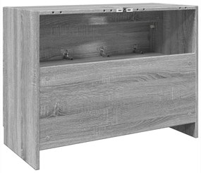 szürke sonoma színű szerelt fa mosdószekrény 78 x 37 x 59 cm