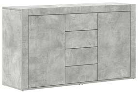 Oldalszekrény Beton Szürke Műanyag-fa 120 x 36 x 69 cm Tárolás