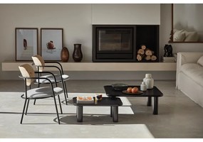 Világosszürke fotel kőrisfa dekorral Eclipse - Teulat