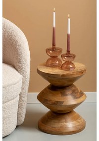 Mangófa kerek tárolóasztal ø 35 cm Totem – Leitmotiv