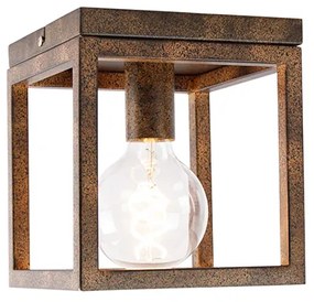 Ipari mennyezeti lámpa rozsdabarna - Cage