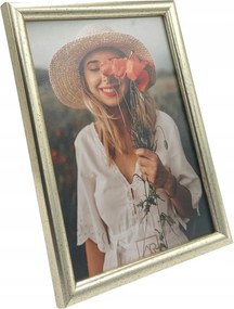 Képkeret 30x40 modern ezüst, üveg