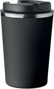 Prémium termo bögre Fekete elegáns teás kávéhoz 350ml KT_037
