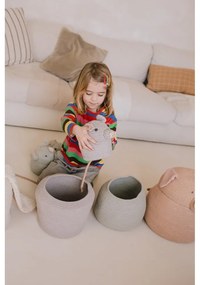 Szürke textil játéktároló kosár ø 15x15 cm Mini Renata the Rat – Lorena Canals