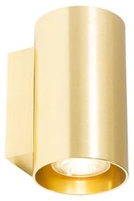 Modern fali lámpa arany kerek 2-lámpás - Sandy