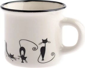 Cats Emily porcelán bögre, 75 ml - Dakls