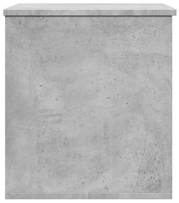 betonszürke szerelt fa tárolóláda 60x42x46 cm