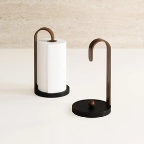 Fekete fa papírtörlő tartó ø 17 cm Bellwood – Umbra