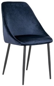 Design szék Lashanda kék bársony