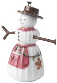 Porcelán kézzel festett karácsonyfadísz ø 4,5 cm Hammershøi Snowwife – Kähler Design