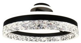 LED Dimmelhető felületre szerelhető csillár LED/86W/230V 3000-6500K fekete + távirányítás