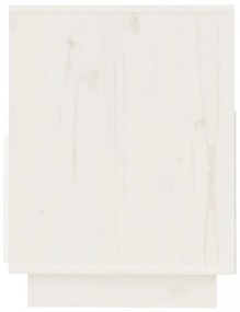 fehér tömör fenyőfa TV-szekrény 140x37x50 cm