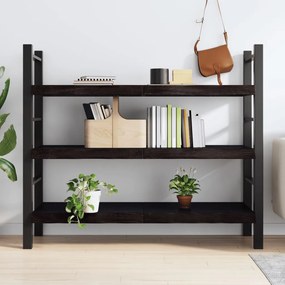 sötétbarna kezelt tömör tölgyfa fali polc 140 x 60 x (2-6) cm