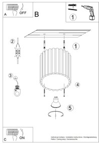 Sollux SL.1804 - AURA spotlámpa 1xGU10/10W/230V 10 cm barna